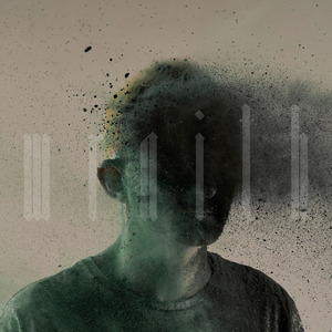 A silhouette of a person from their shoulders up. The image is tinted green. The persons eyes are obscured by black exploding dust. The word 'wraith' is superimposed in the center